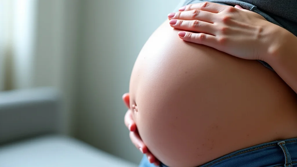 The image shows a pregnant woman and her baby monitored during a weekly non-stress test explained simply.