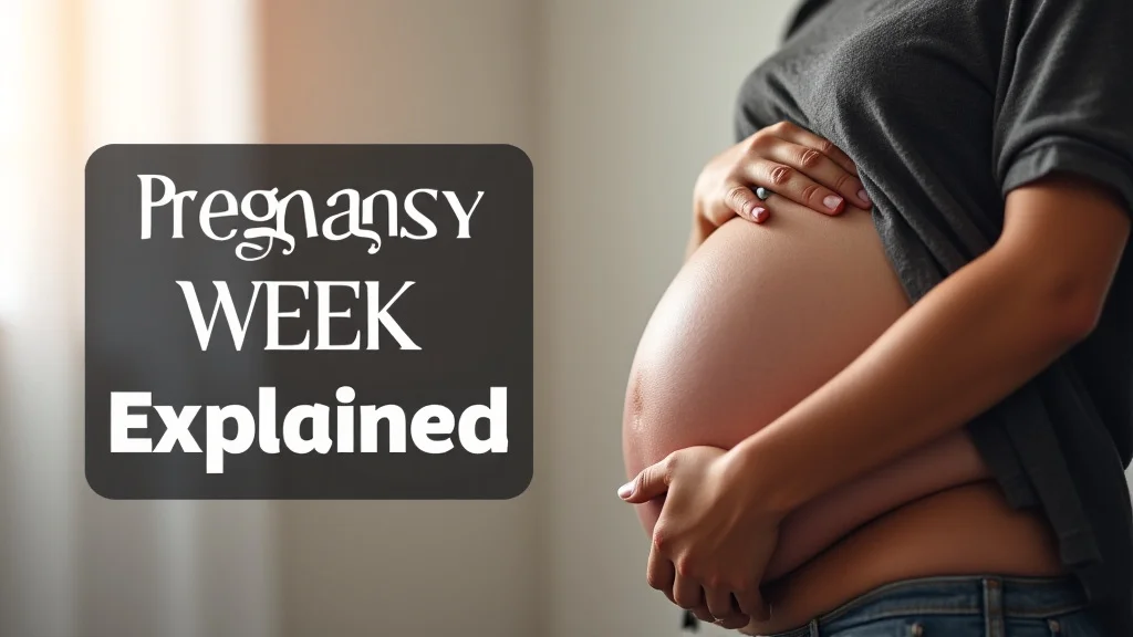 The image shows a positive pregnancy test with a gentle background, illustrating early pregnancy symptoms.