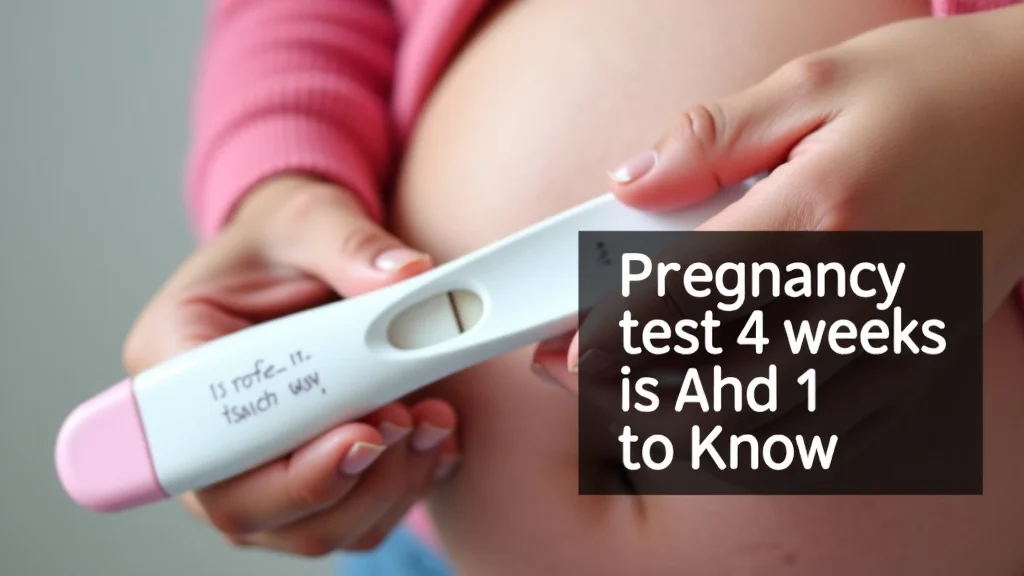 Pregnancy Test 4 Weeks What To Know