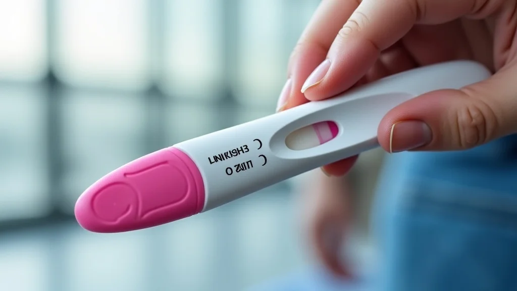 The image shows a lab form with pregnancy test information and Labcorp test code.