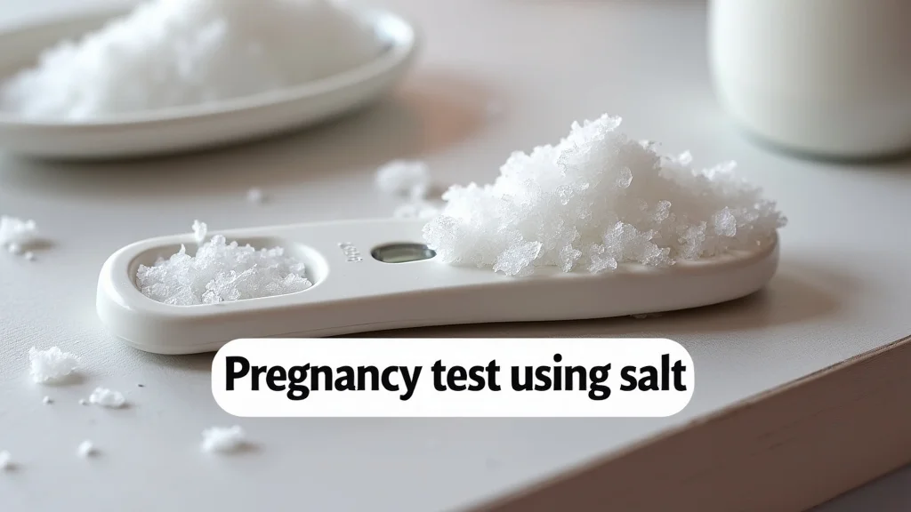 Pregnancy Test Using Salt Is It Real