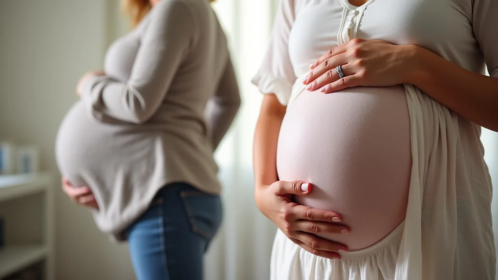 The image shows a mother gently touching her pregnant belly, symbolizing Pregnancy Tweaks and Special Pregnancies Explained.