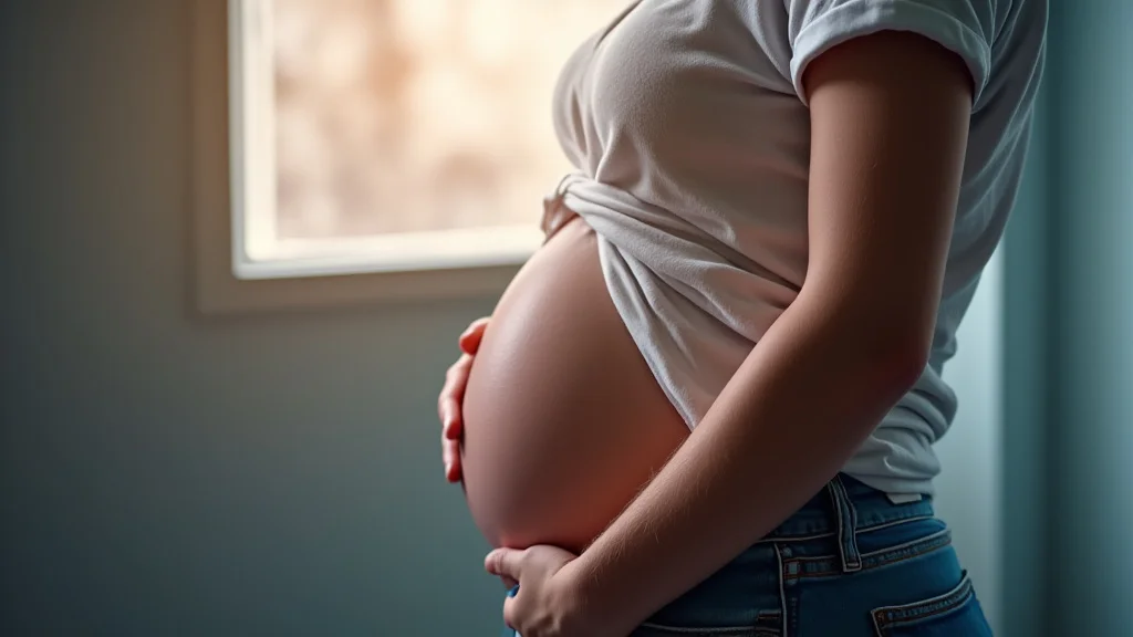 The image shows a visual representation of Second Trimester Pregnancy ICD 10 codes with medical symbols.