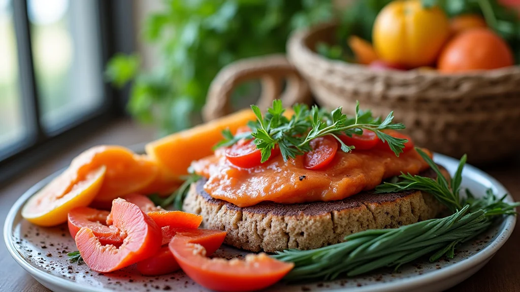 The image shows healthy fruits and vegetables illustrating the Third Trimester Diet Easy Guide.