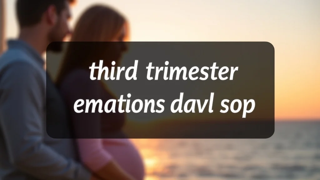 Third Trimester Emotions And You