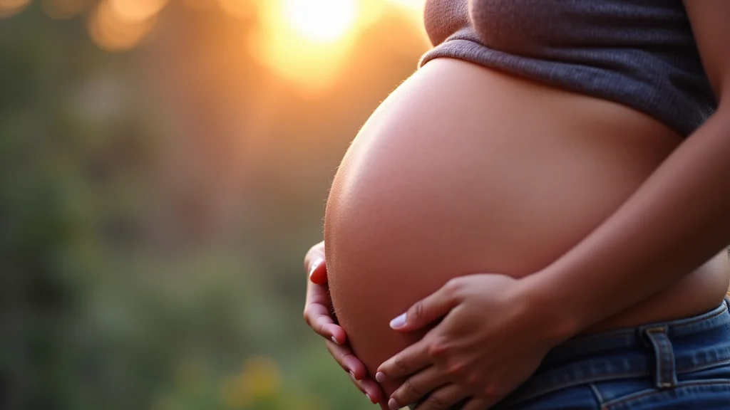 This image shows a detailed diagram illustrating third trimester fetal development and growth stages.