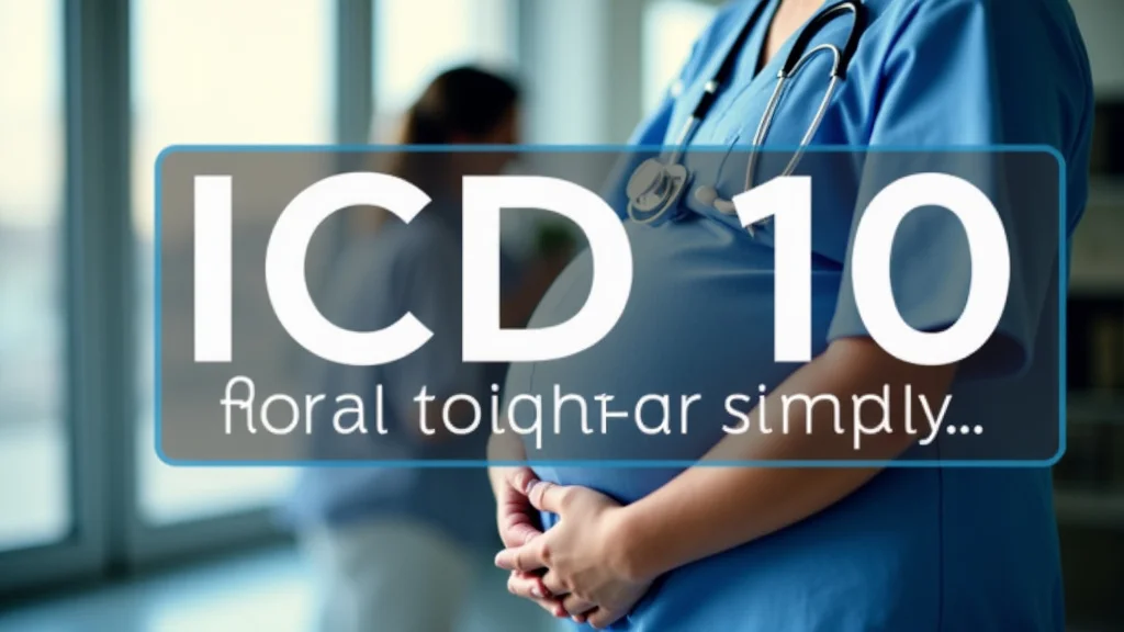 The image shows a simplified chart explaining Third Trimester ICD 10 Codes.