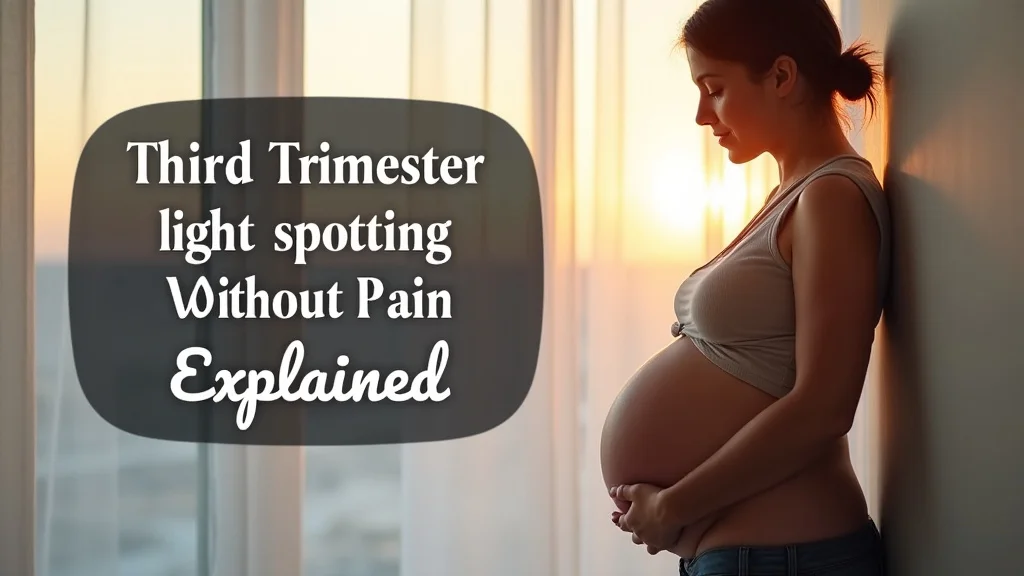 Third Trimester Light Spotting Without Pain Explained