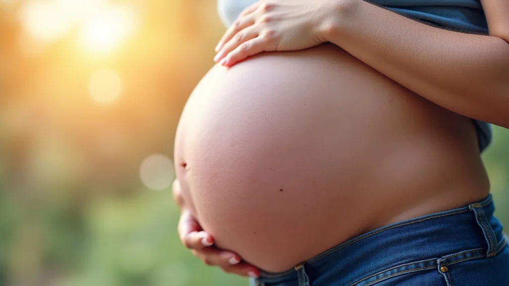 The image shows a pregnant woman relaxing, embodying comfort during third-trimester pregnancy tips for new moms.