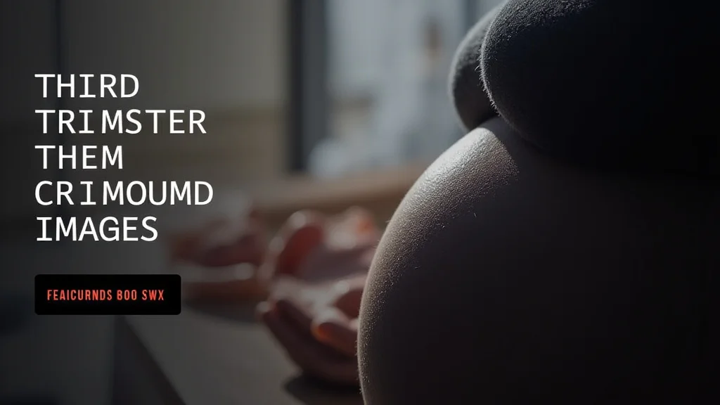 The image shows a clear third-trimester ultrasound view, explaining key fetal development.