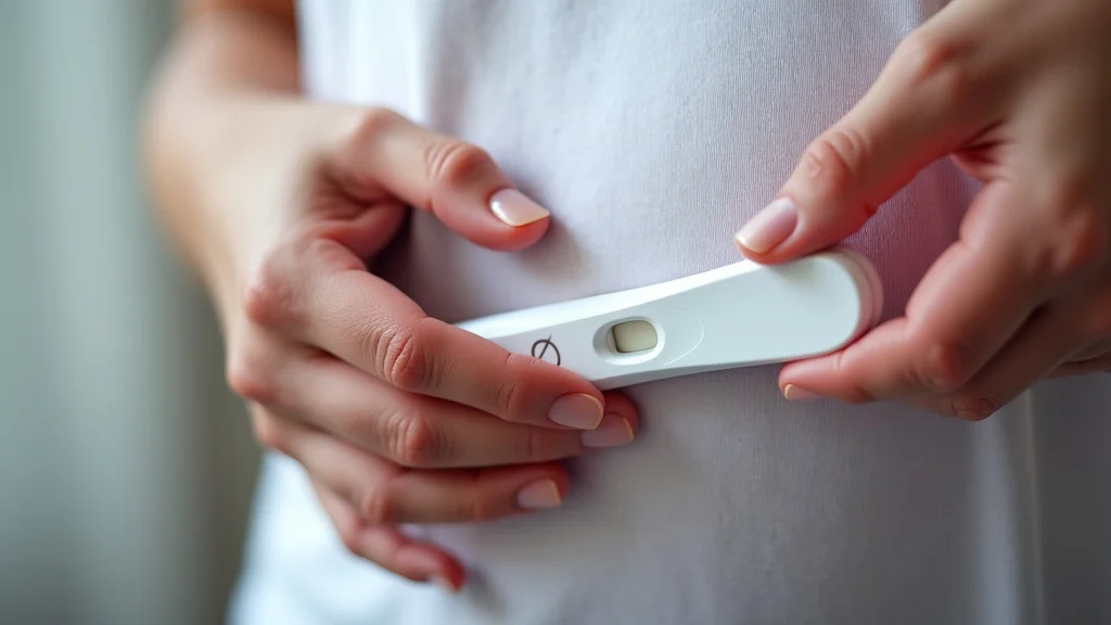 The image shows two pregnancy test strips, one with a control line and another displaying positive lines, illustrating C and T understanding.