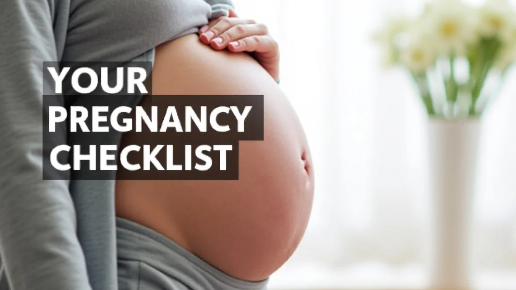 Your Essential Pregnancy Checklist Printable Guide