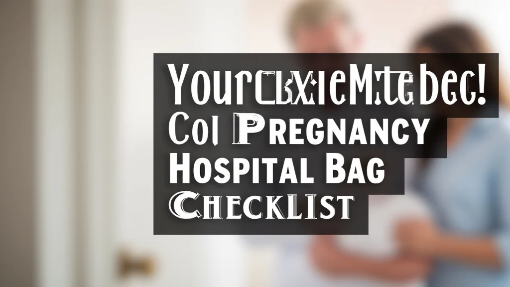 Your Essential Pregnancy Hospital Bag Checklist