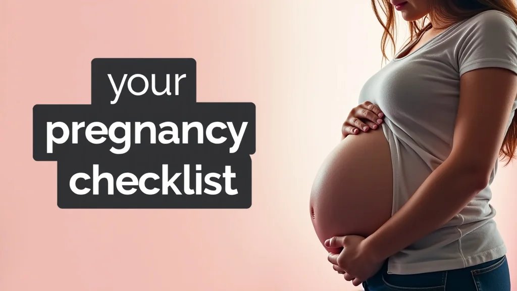 Your Pregnancy Checklist Month By Month Guide